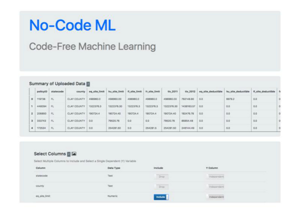 no-code-ml